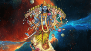 Massive form of Lord Vishnu