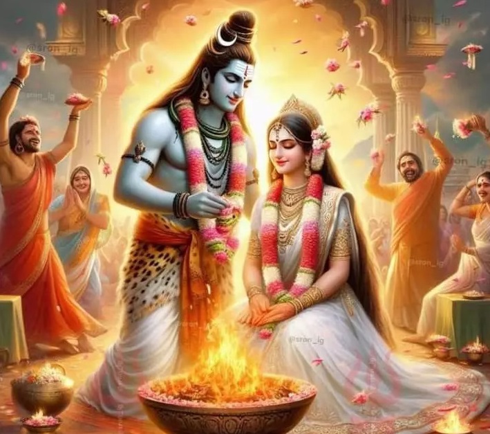 Shiva and Parvati Marriage