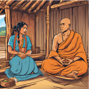 Sudama and his wife.