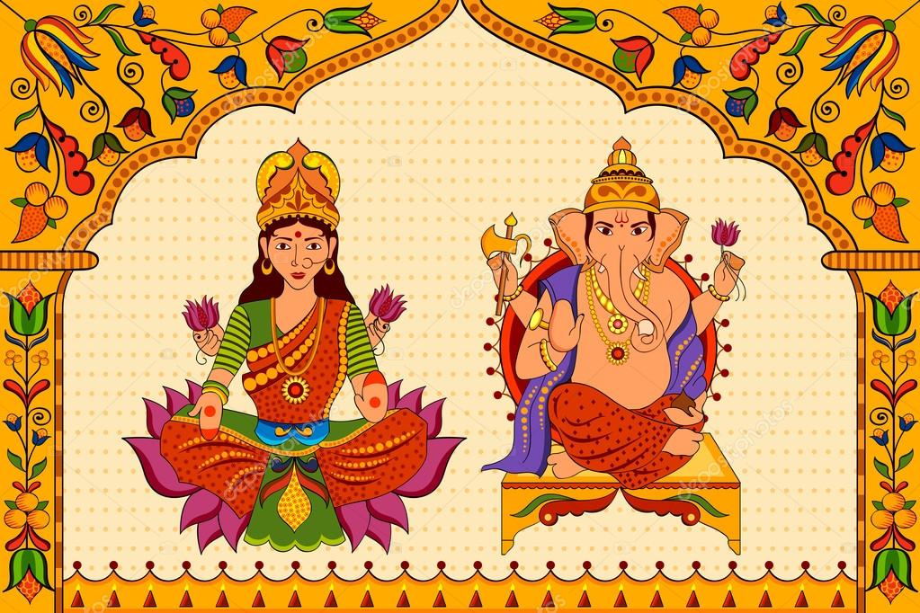 ganesha laxmi together