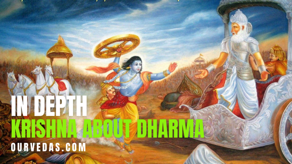 Lessons by Krishna about Dharma